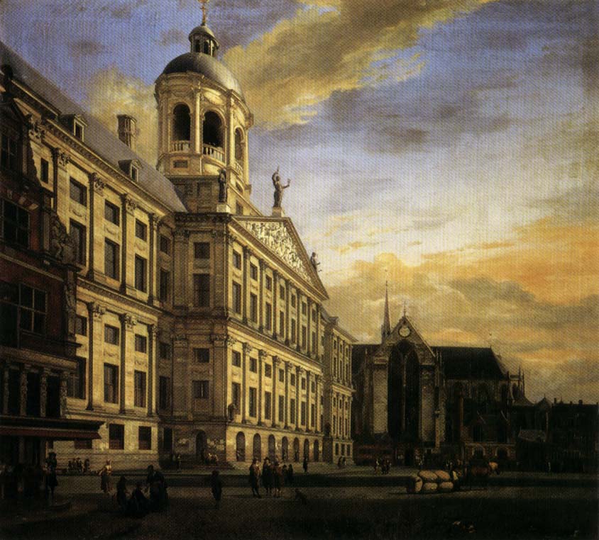 The City Hall in Amsterdam
